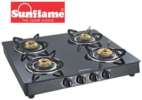 sunflame gas stove glass price